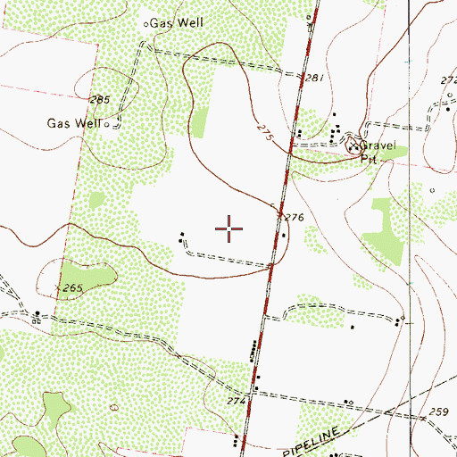 Topographic Map of Eugenio Saenz Census Designated Place, TX