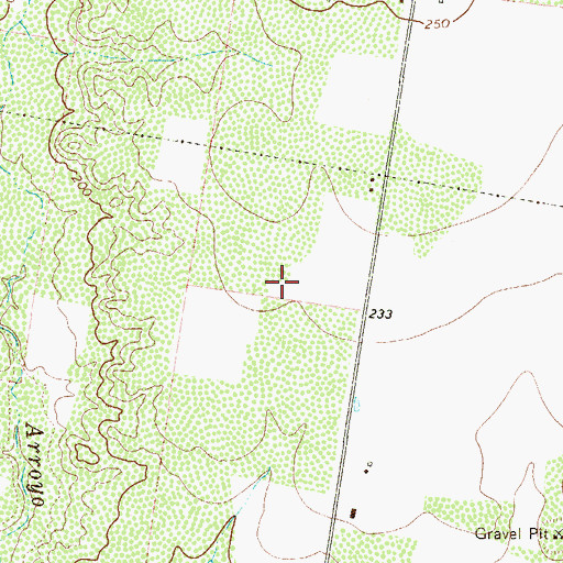 Topographic Map of Flor del Rio Census Designated Place, TX