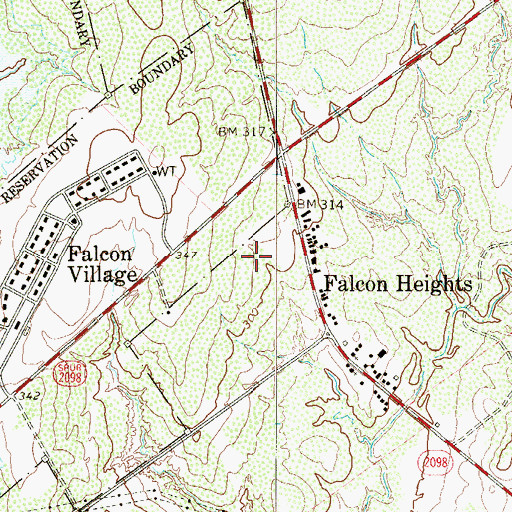 Topographic Map of H. Cuellar Estates Census Designated Place, TX