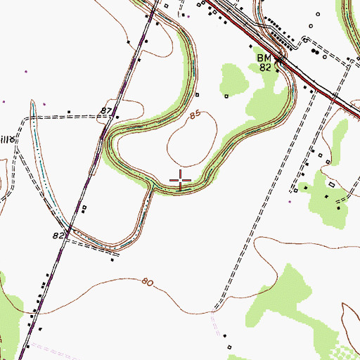 Topographic Map of Iago Census Designated Place, TX