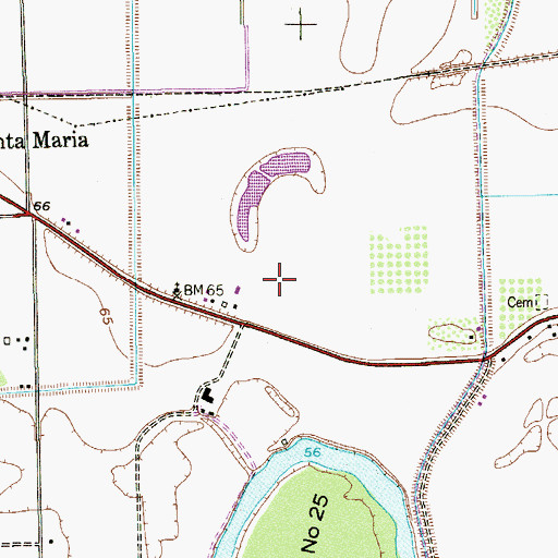 Topographic Map of Iglesia Antigua Census Designated Place, TX