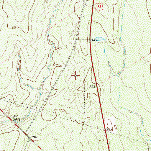 Topographic Map of Indio Census Designated Place, TX