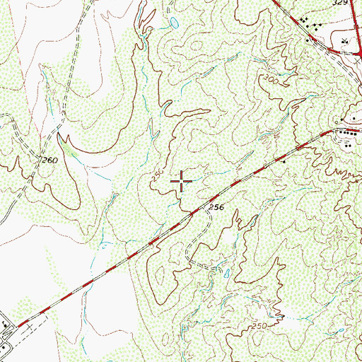 Topographic Map of Jardin de San Julian Census Designated Place, TX