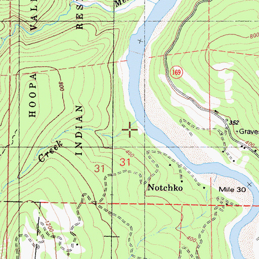 Topographic Map of Clirliah Creek, CA