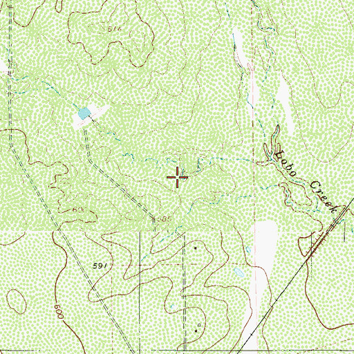 Topographic Map of La Coma Census Designated Place, TX
