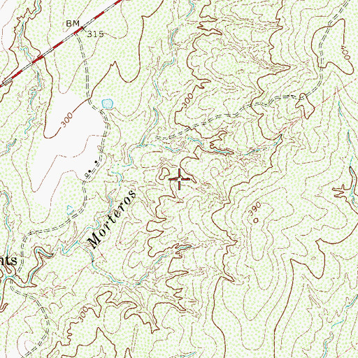 Topographic Map of Lago Vista Census Designated Place, TX
