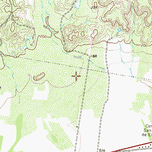 Topographic Map of Loma Vista Census Designated Place, TX