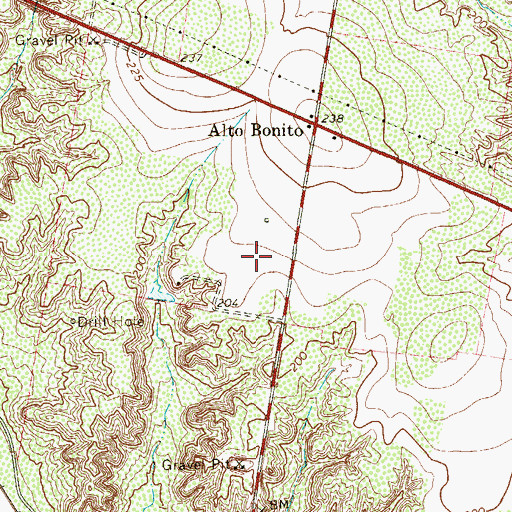 Topographic Map of Longoria Census Designated Place, TX