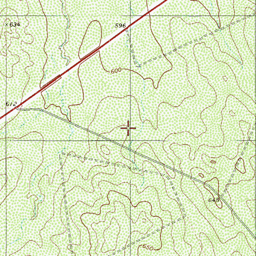 Topographic Map of Los Centenarios Census Designated Place, TX