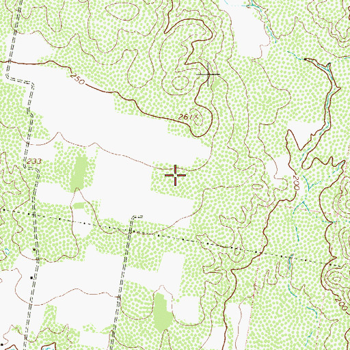 Topographic Map of Los Ebanos Census Designated Place, TX