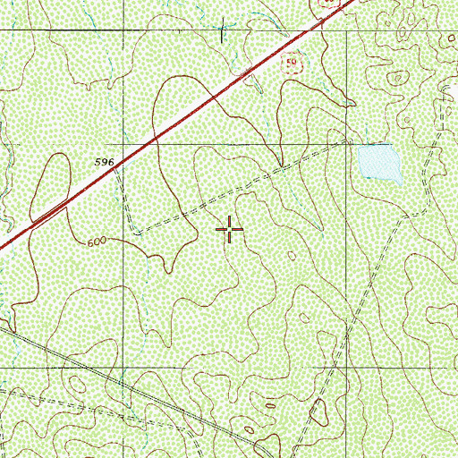 Topographic Map of Los Fresnos Census Designated Place, TX