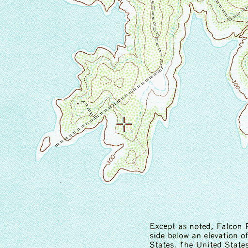 Topographic Map of Los Lobos Census Designated Place, TX