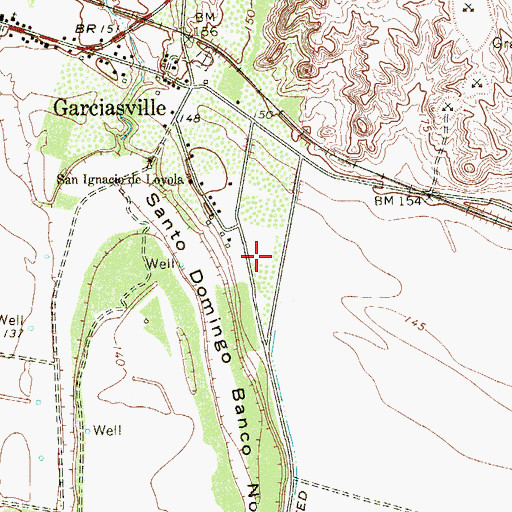 Topographic Map of Manuel Garcia II Census Designated Place, TX