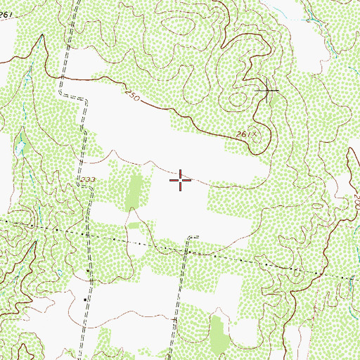 Topographic Map of Miguel Barrera Census Designated Place, TX