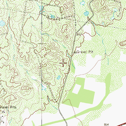 Topographic Map of Northridge Census Designated Place (historical), TX