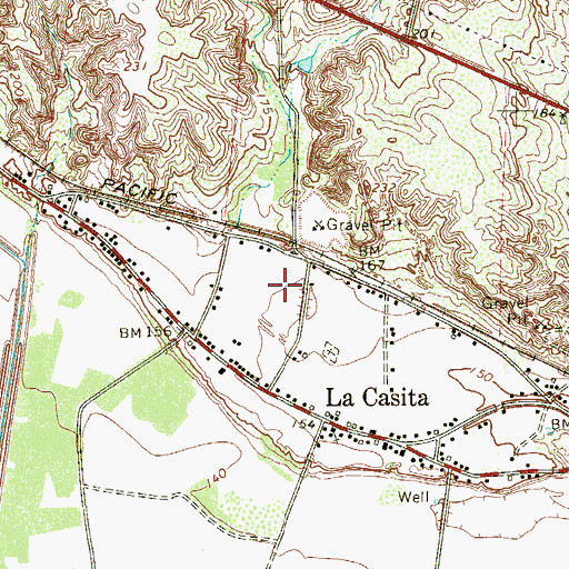 Topographic Map of Olivia Lopez de Gutierrez Census Designated Place, TX