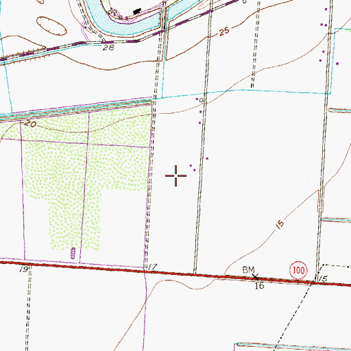 Topographic Map of Orason Census Designated Place, TX