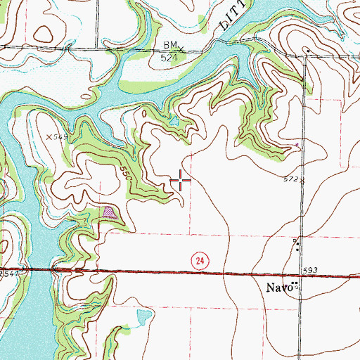 Topographic Map of Paloma Creek Census Designated Place, TX