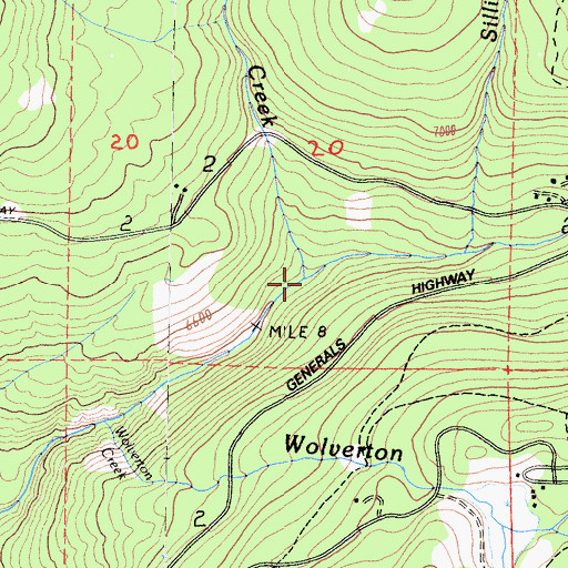 Topographic Map of Clover Creek, CA