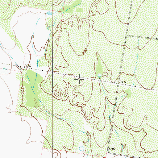 Topographic Map of Ranchitos del Norte Census Designated Place, TX