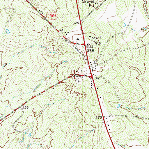 Topographic Map of Salineo North Census Designated Place, TX
