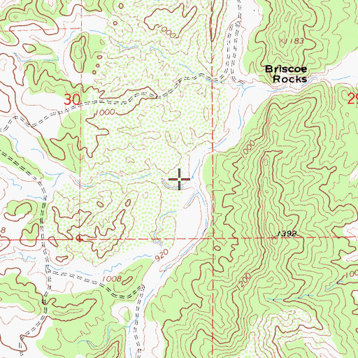Topographic Map of Clover Creek, CA