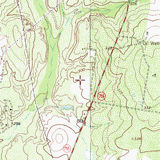 Topographic Map of Sammy Martinez Census Designated Place, TX