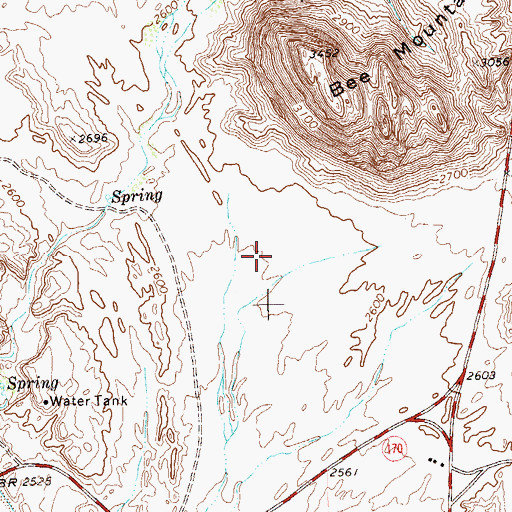 Topographic Map of Study Butte Census Designated Place, TX