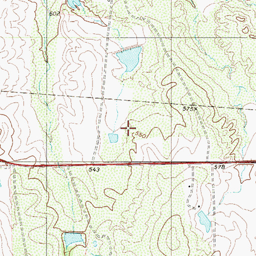 Topographic Map of Tanquecitos South Acres II Census Designated Place, TX