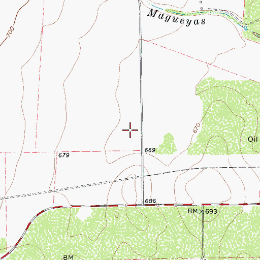 Topographic Map of Thompsonville Census Designated Place, TX