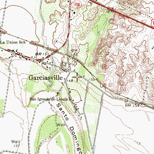 Topographic Map of Victoria Vera Census Designated Place, TX