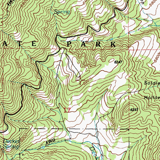 Topographic Map of Heber City West Division, UT