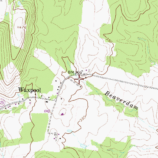 Topographic Map of Broadlands Census Designated Place, VA
