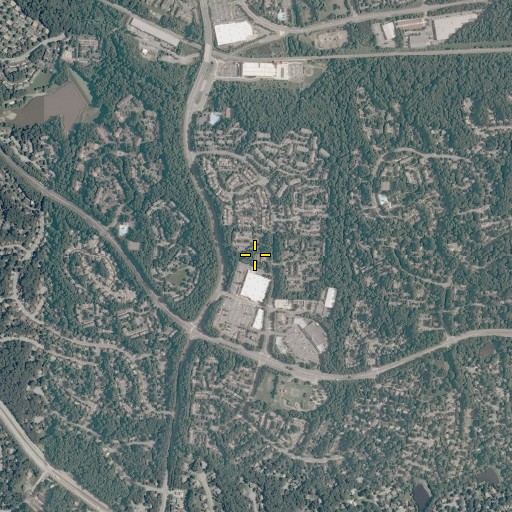 Aerial/Satellite Image of Burke Centre Census Designated Place, VA