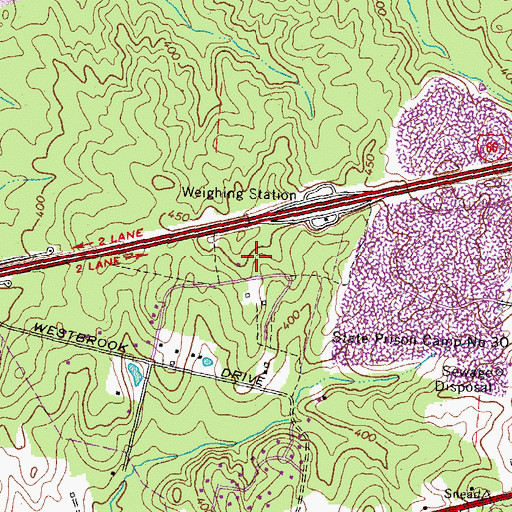 Topographic Map of Fair Lakes Census Designated Place, VA
