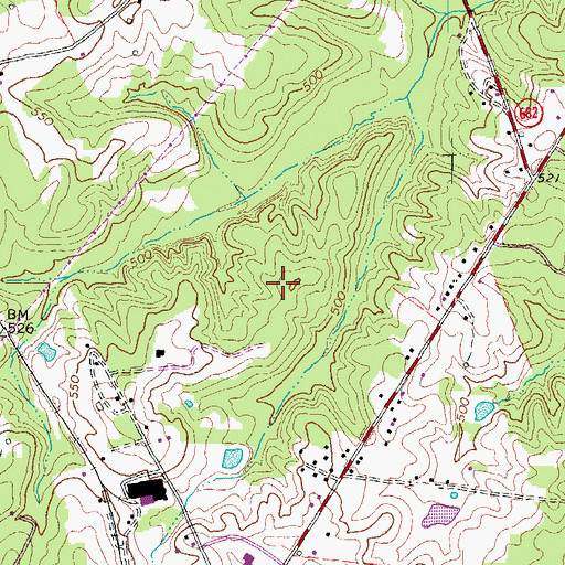 Topographic Map of Fairview Census Designated Place, VA