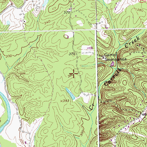 Topographic Map of Rivanna Census Designated Place, VA