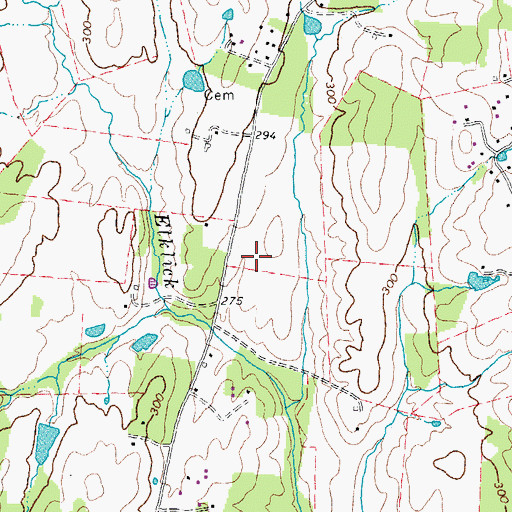 Topographic Map of South Riding Census Designated Place, VA