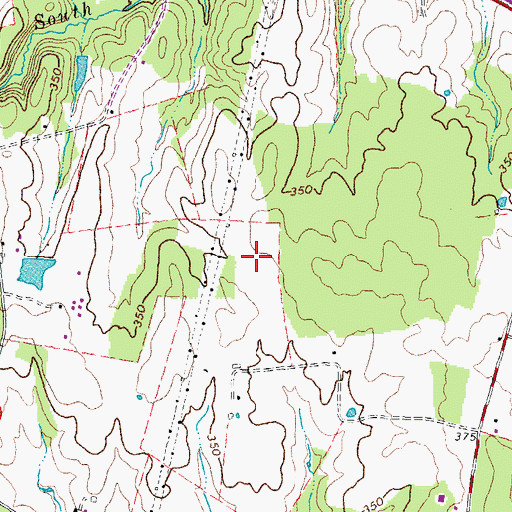 Topographic Map of Stone Ridge Census Designated Place, VA