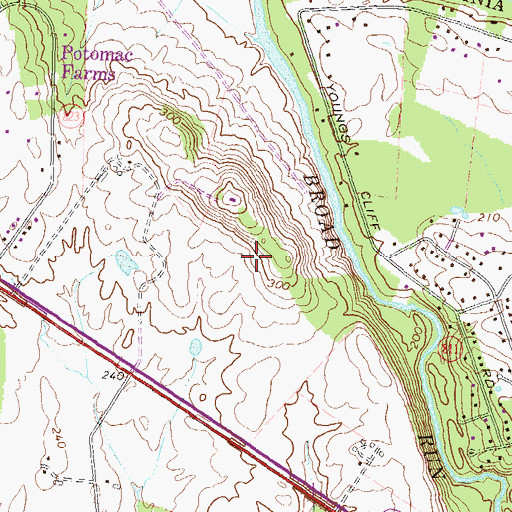 Topographic Map of University Center Census Designated Place, VA