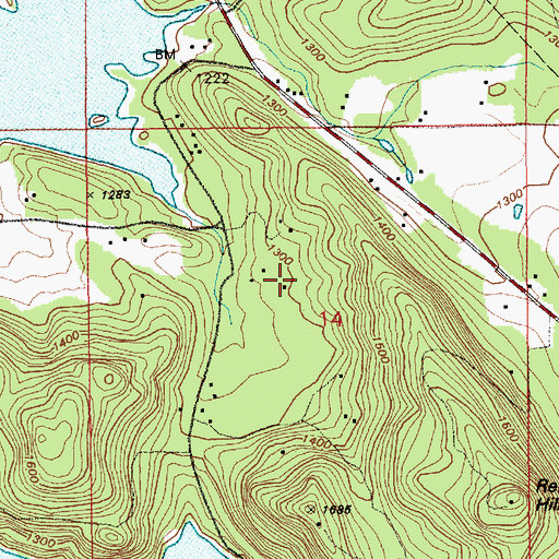 Topographic Map of Alder Census Designated Place, WA