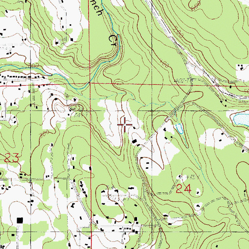 Topographic Map of Chain Lake Census Designated Place, WA
