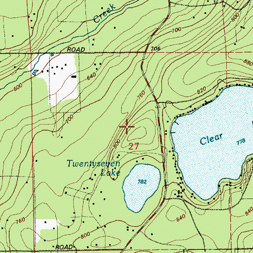 Topographic Map of Clear Lake Census Designated Place, WA