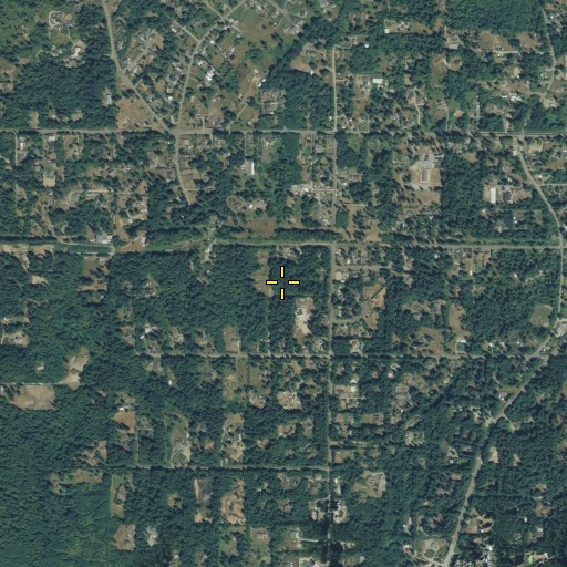 Aerial/Satellite Image of Clearview Census Designated Place, WA