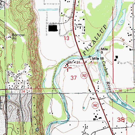 Topographic Map of McMillin Census Designated Place, WA
