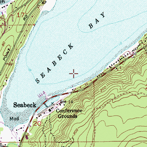 Topographic Map of Seabeck Census Designated Place, WA
