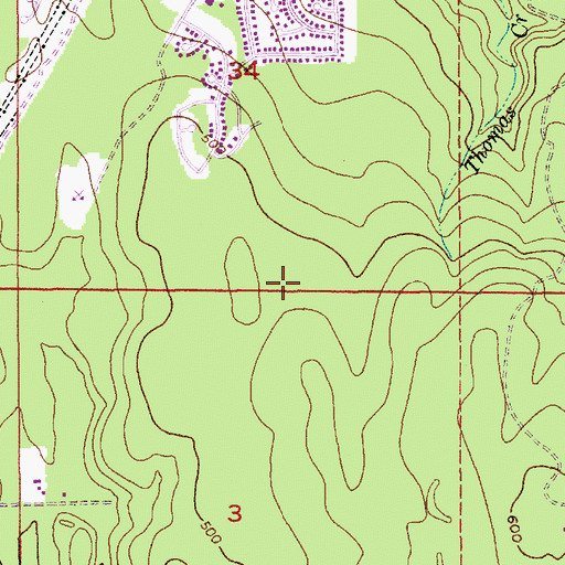 Topographic Map of Silver Firs Census Designated Place, WA