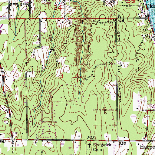Topographic Map of Southworth Census Designated Place, WA