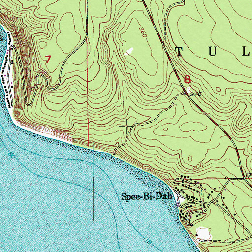 Topographic Map of Spee-Bi-Dah Census Designated Place, WA