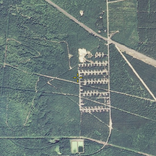 Aerial/Satellite Image of Birch Hill Census Designated Place, WI